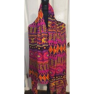 Bindya New York Scarf Wrap Shawl FABPurple Pink Orange Yellow Pashmina 70x40